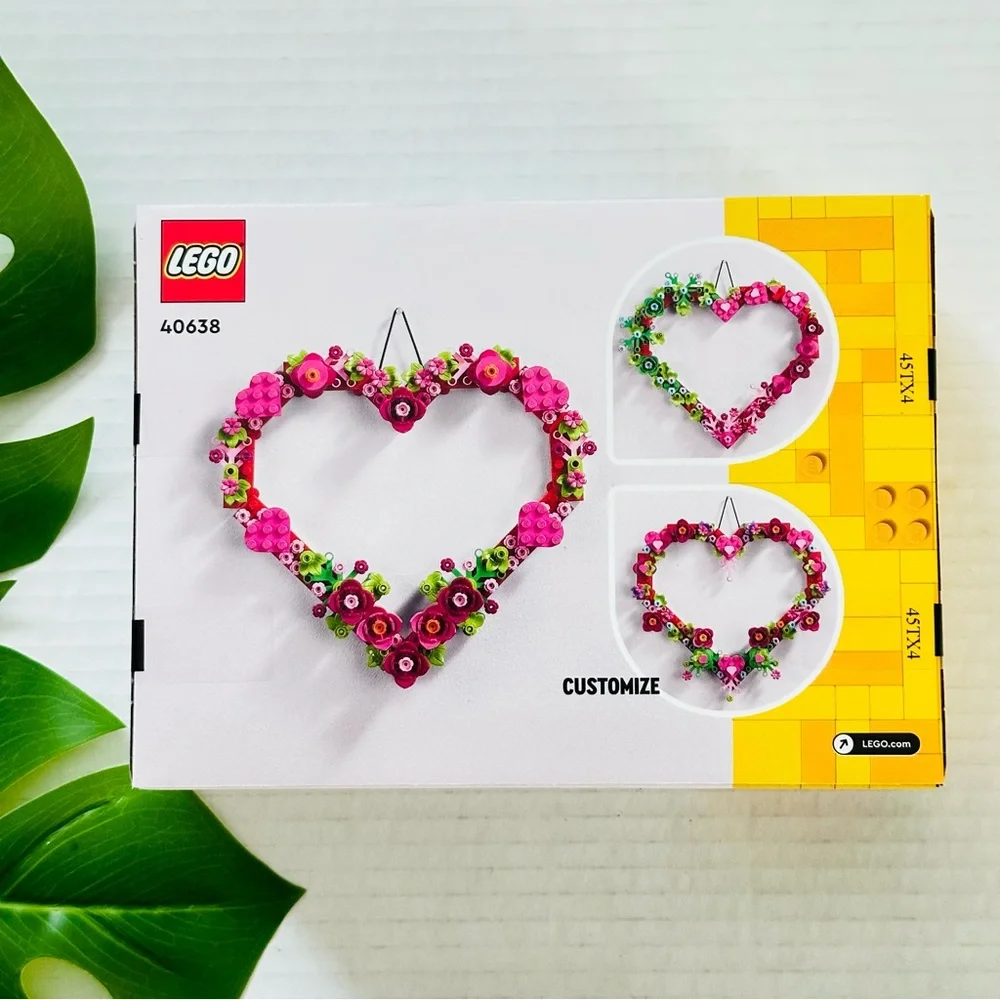 Lego Heart Ornament (40638) NEW - Picture 7 of 9
